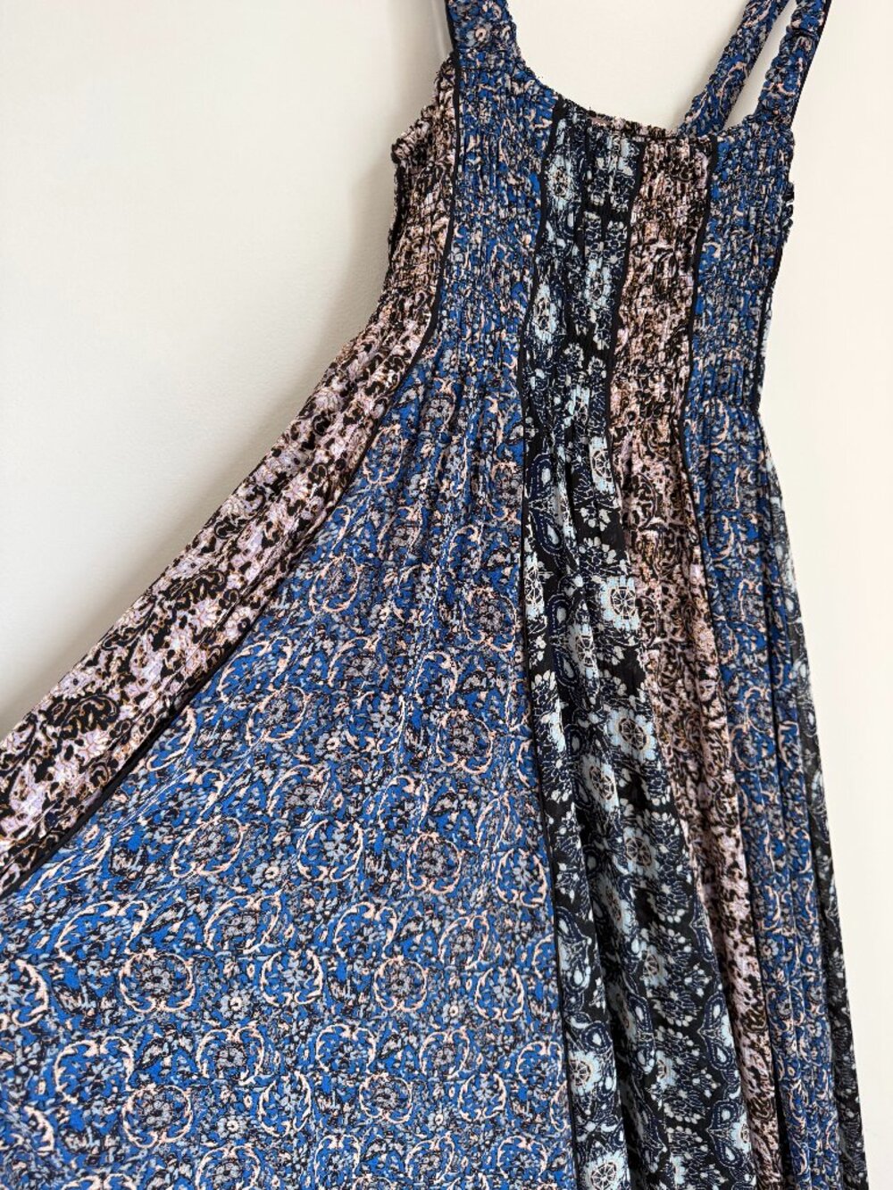 Free People Printed Flowy Midi Dress